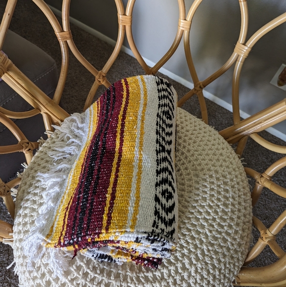 MEXICANA Other Authentic Hand Woven Blanket Falsa Mexican Blanket Poshmark